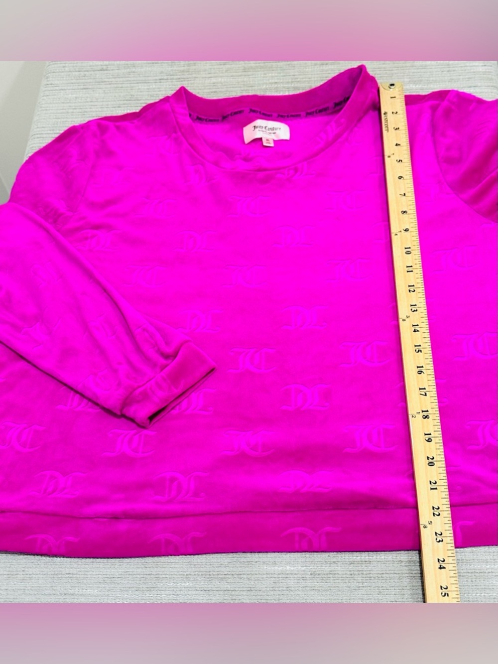 Juicy Couture Velour Sleepware Pajama Set Women's Size XL Pink - Picture 6 of 9